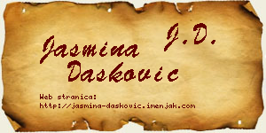 Jasmina Dašković vizit kartica